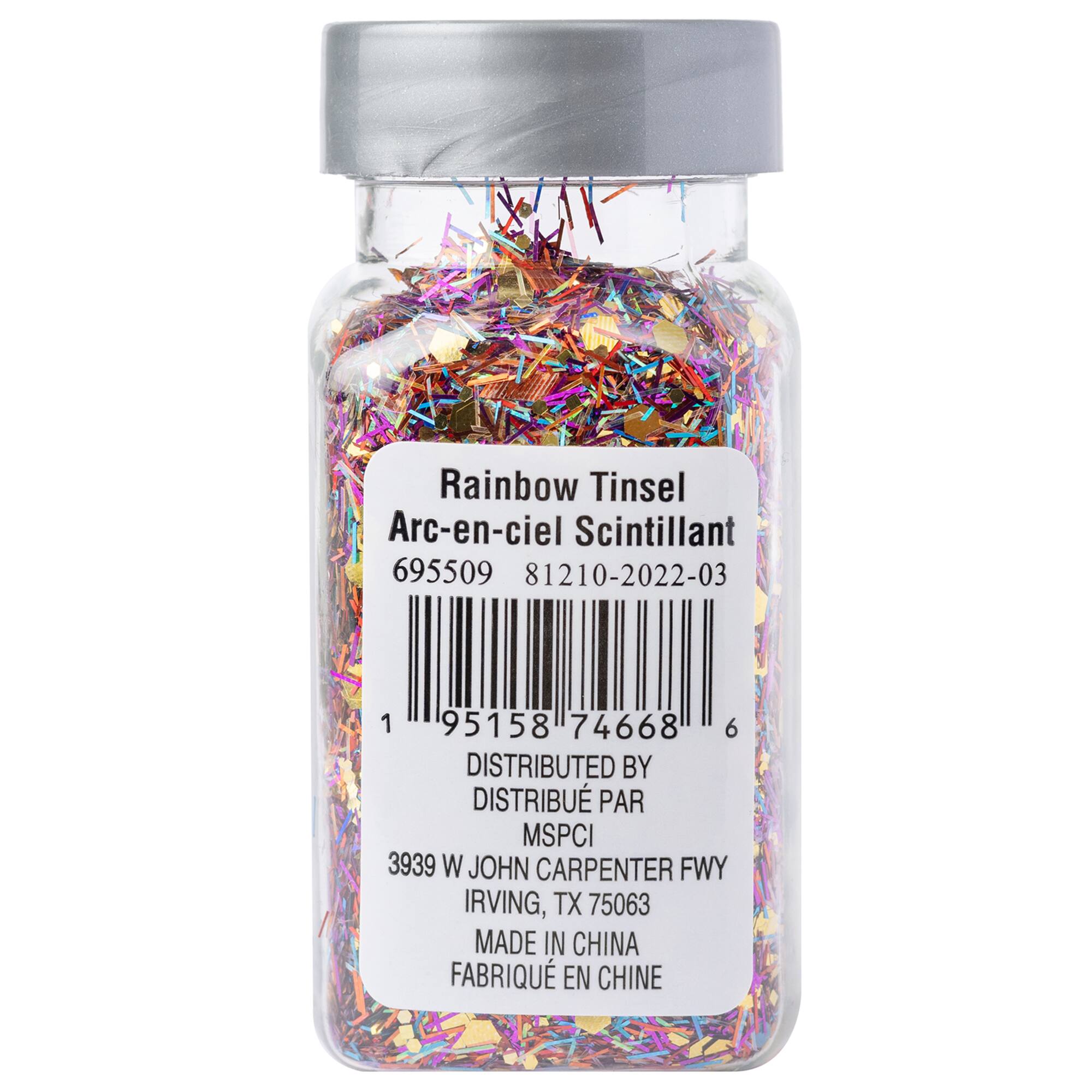 Rainbow Mixed Shape Tinsel Specialty Polyester Glitter by Recollections™